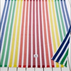 Lacoste Monaco Cotton Yarn-Dyed Stripe Jacquard Oversized Beach Blanket